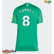Camiseta Newcastle United Sandro Tonali #8 Visitante Equipación para mujer 2025-26 manga corta